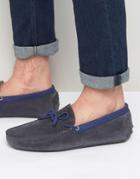 Bobbies Le Tombeur Suede Driving Shoes - Gray