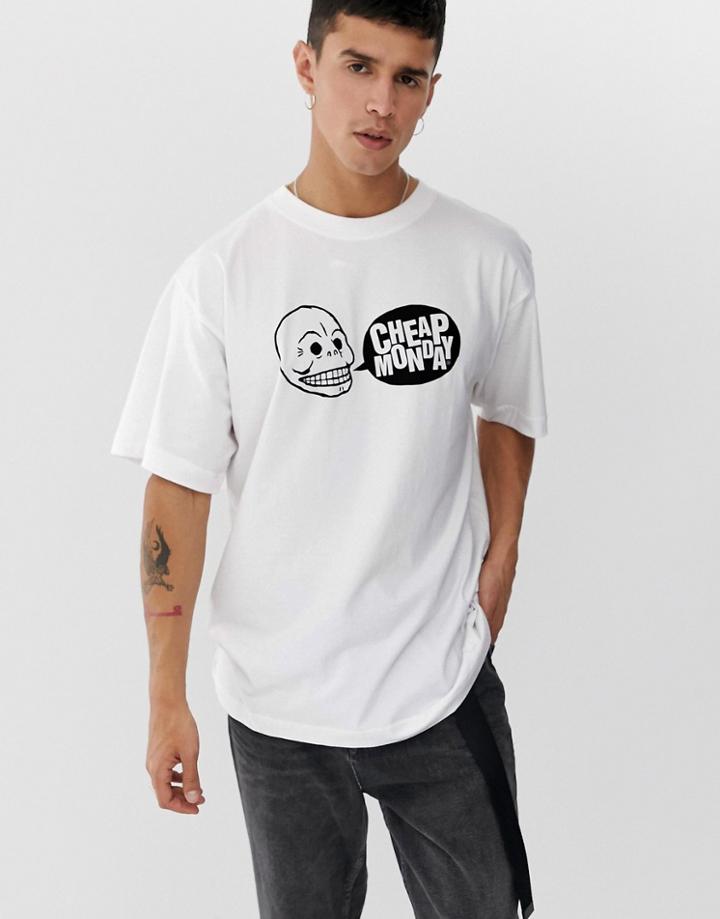 Cheap Monday Speech Logo T-shirt - White