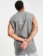 Il Sarto Backprint Tank In Gray-grey