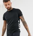 Asics Print T-shirt In Black - Black