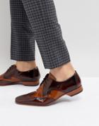 Jeffery West Escobar Brogue Leather Shoes In Brown - Brown
