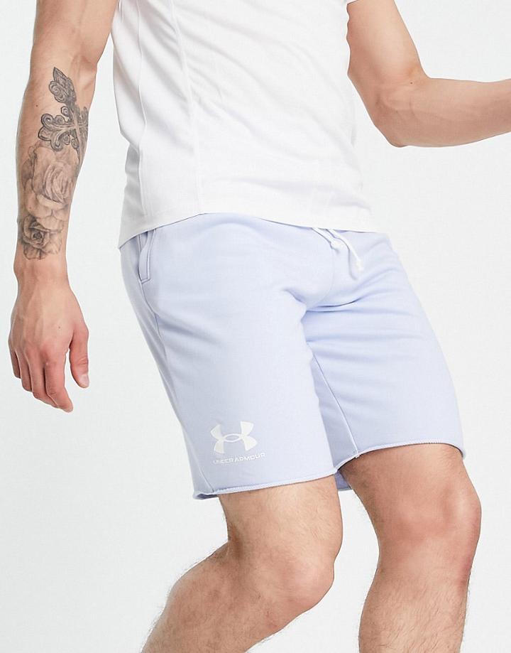 Under Armour Training Rival Terry Short In Gray-grey