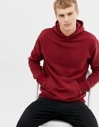 Burton Menswear Hoodie With Front Pocket In Red - Red