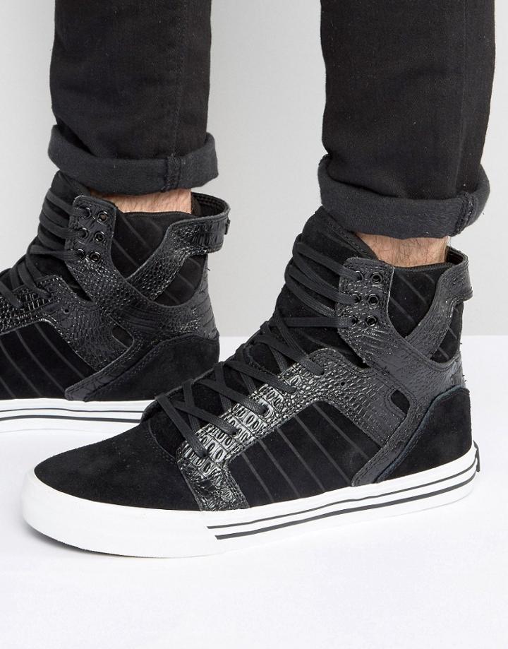 Supra Skytop Classics Hi Top Sneakers - Black