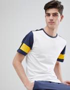 Only & Sons T-shirt With Arm Stripe - White