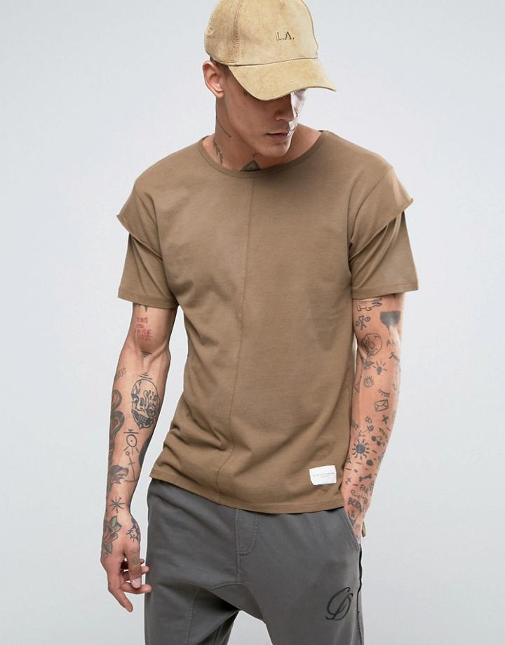 Criminal Damage Cut T-shirt - Green