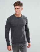 Solid Sweater With Raglan Sleeve - Gray
