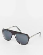Jeepers Peepers Flatbrow Sunglasses In Black - Brown