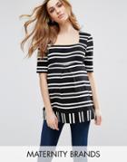 Isabella Oliver Kiara Maternity Striped Tunic - Multi