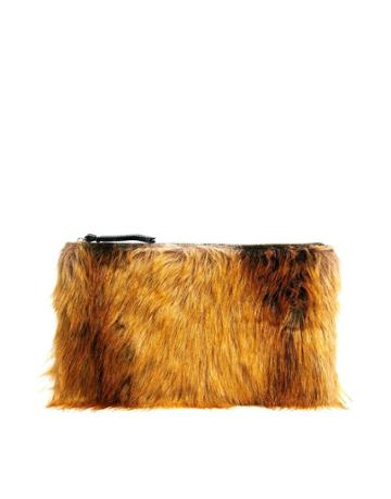 Asos Faux Fur Clutch Bag