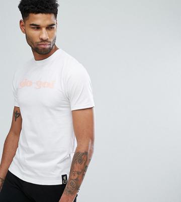 Gio Goi Tall Script Logo T-shirt In White - White