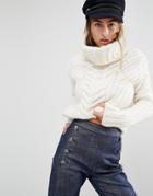 Tommy Hilfiger Tommyxgigi Chunky Roll Neck Sweater - White