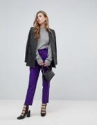 Miss Selfridge Paperbag Pant - Purple