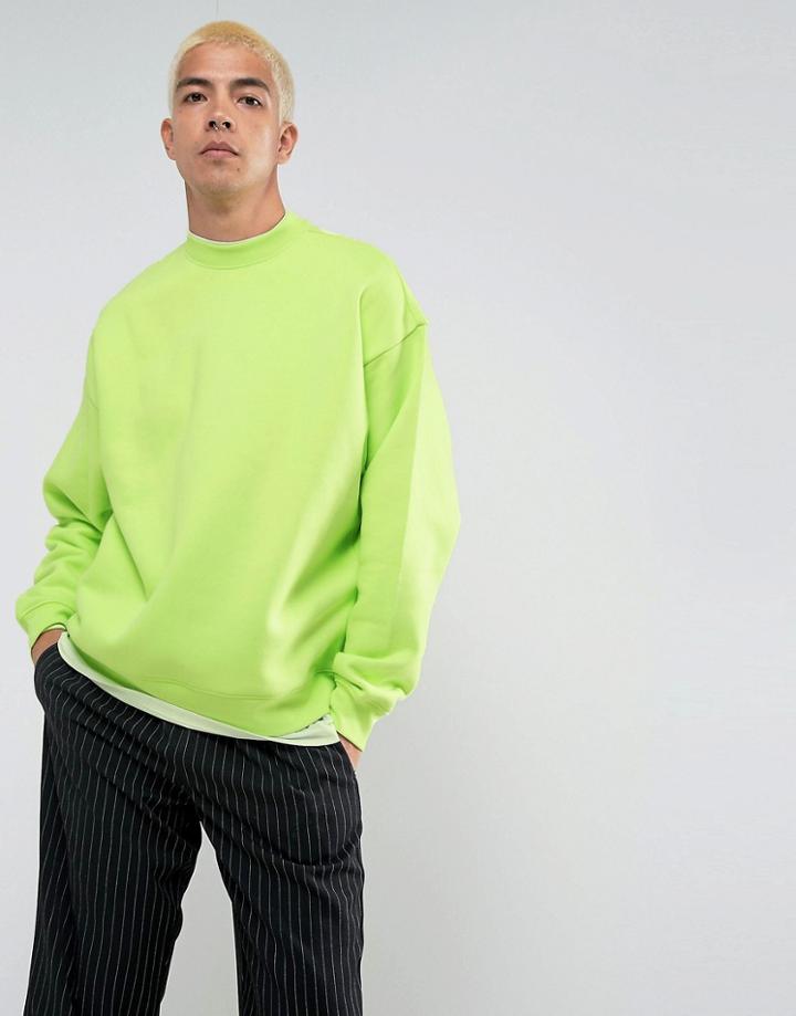 Weekday Big Steve Sweatshirt - Yellow