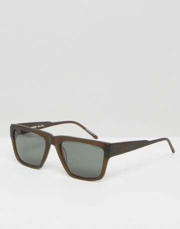 Kaibosh Blunt Square Sunglasses - Green