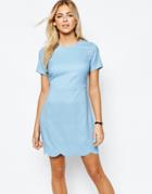 Fashion Union Scallop Hem Shift Dress - Scallop Hem Dress