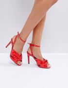 Asos Headquarters Heeled Sandals - Red
