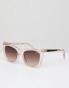 Quay Australia Steal A Kiss Cat Eye Sunglasses In Pink - Pink