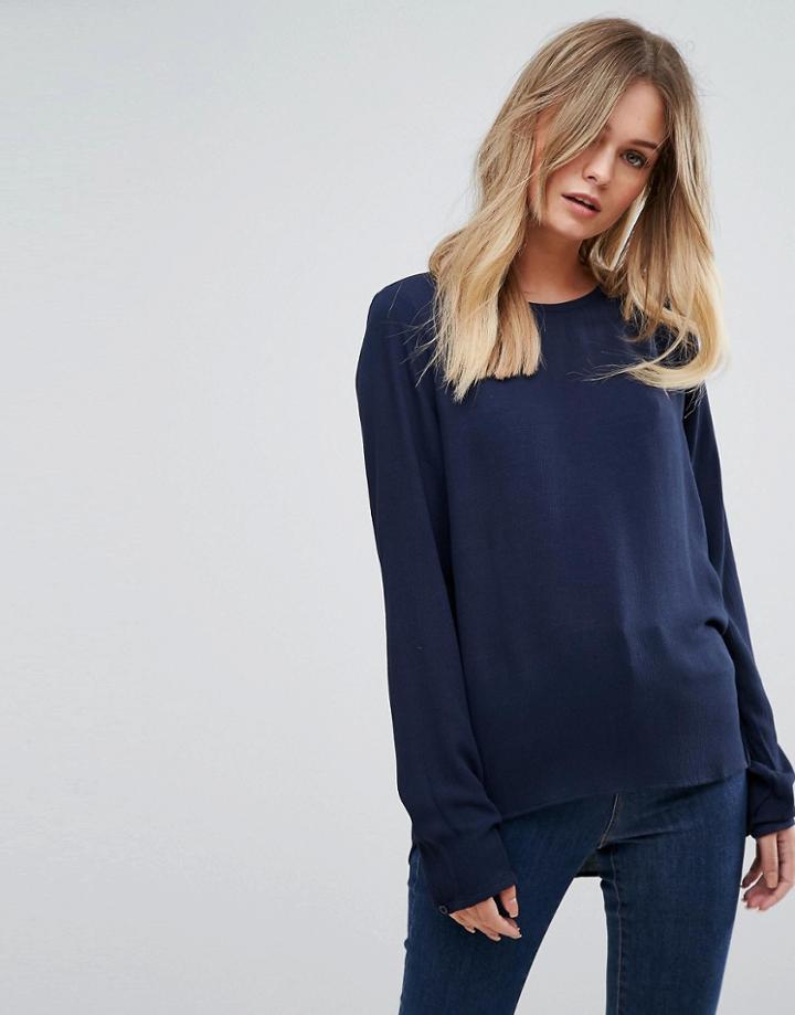 Vero Moda Long Sleeved Top - Navy