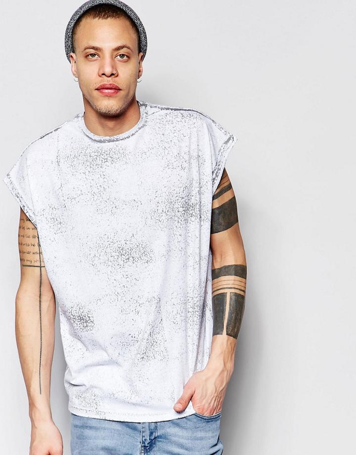 Asos Super Oversized T-shirt With Texture Wash