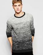 Jack & Jones Knitted Ombre Sweater - White