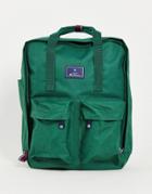 Ben Sherman Top Handle Two Pocket Backpack In Green