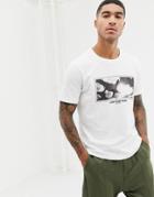 Pull & Bear T-shirt With Slogan Back Print In White - White