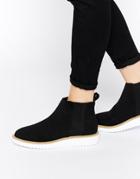Asos Afiata Flatform Chelsea Boots - Black