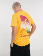 The North Face Snow Maven T-shirt In Yellow