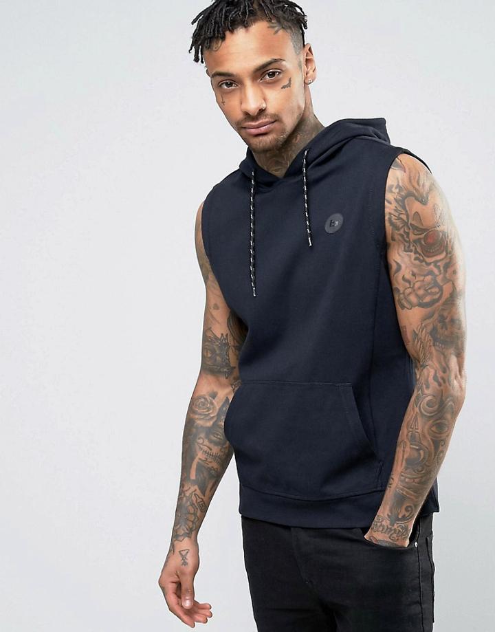 Blend Active Sleeveless Hoody - Black