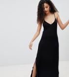 Bershka Cami Maxi Dress In Black