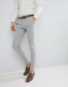 Asos Design Super Skinny Suit Pants In Ice Gray - Gray