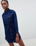 New Look Shirt Dress - Blue