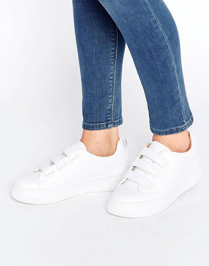 Pull & Bear Multi Strap Sneaker - White