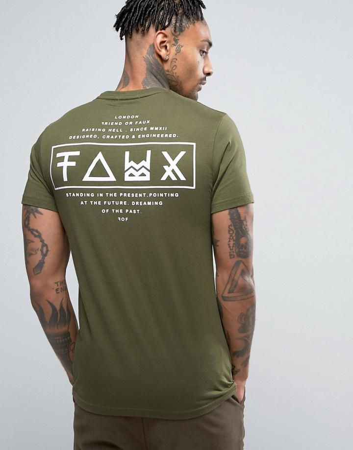 Friend Or Faux Limitless Back Print T-shirt - Black