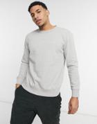 Lee Sustainable Crew Neck Sweatshirt In Gray-grey