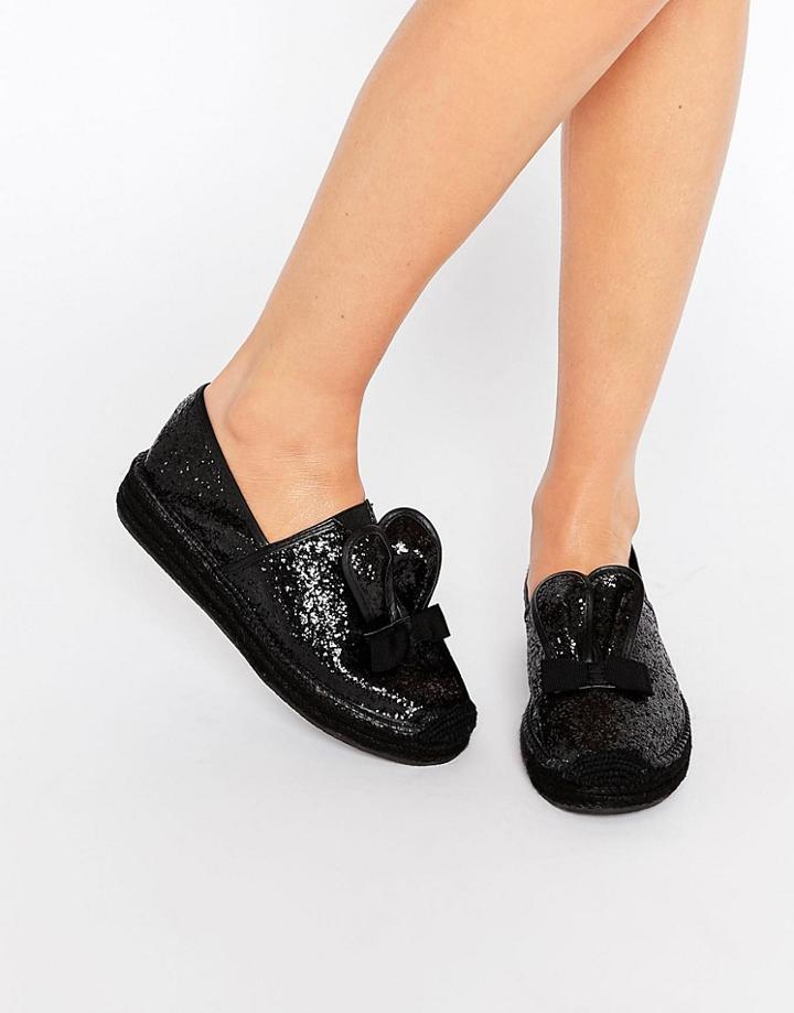 Cute To The Core Thumpy Espadrilles - Black