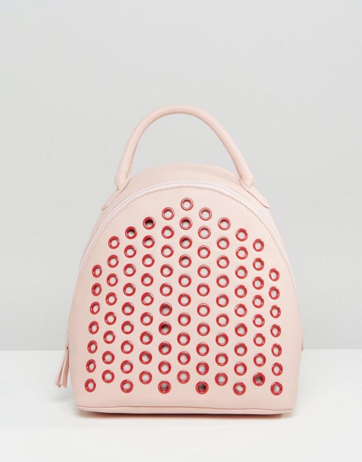 Asos Rivet Backpack - Pink