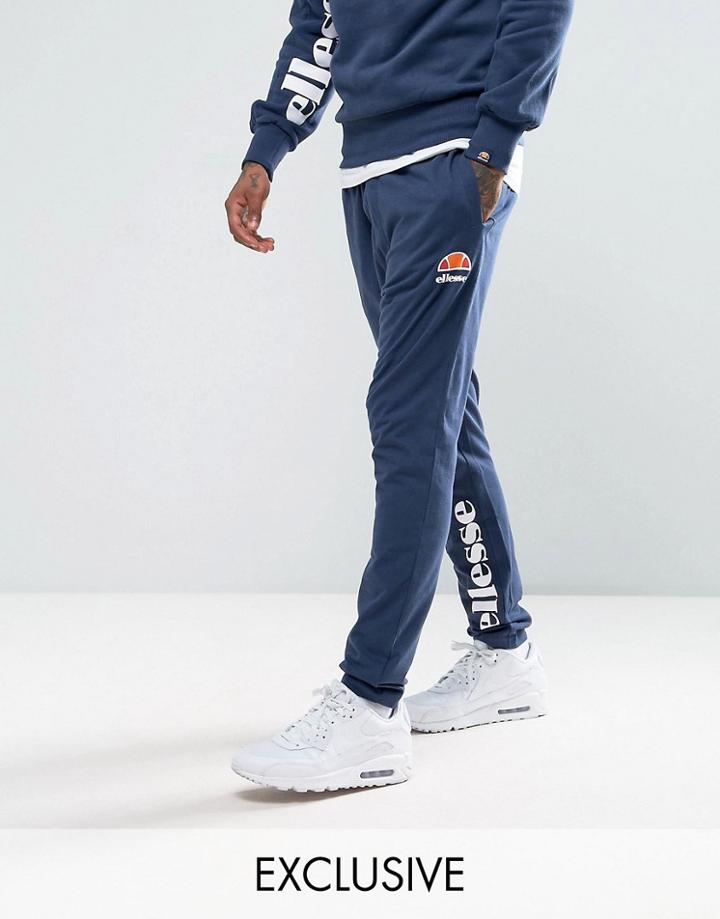 Ellesse Joggers With Large Leg Logo - Navy