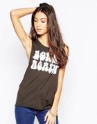 Your Eye's Lie Born Again Longline Tank Top - Black