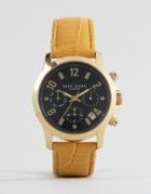 Daisy Dixon Mustard Leather Adriana Watch Dd002tg - Yellow