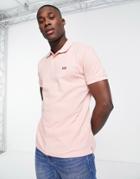 Levi's Polo Shirt With Small Batwing Logo In Pink