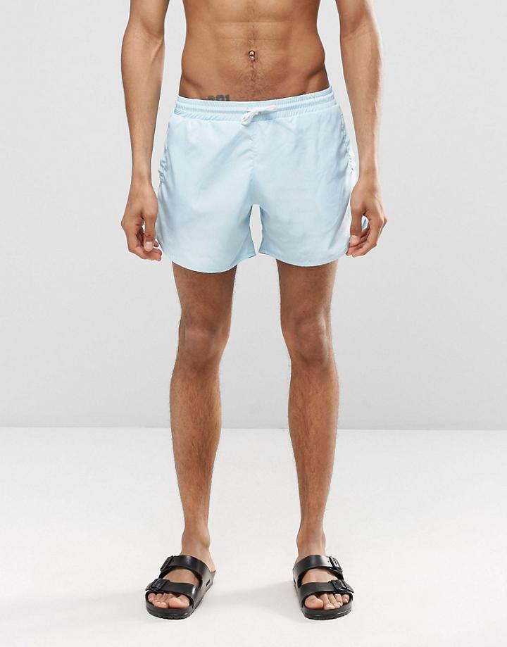 Cheats & Thieves Mid Length Swim Shorts In Blue - Blue