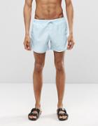 Cheats & Thieves Mid Length Swim Shorts In Blue - Blue