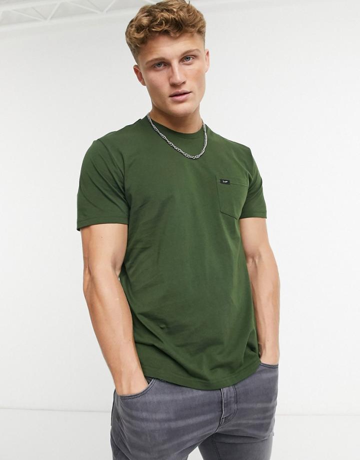 Lee Pocket T-shirt In Green