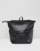 Armani Exchange Black Minimal Backpack - Black