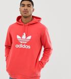 Adidas Originals Trefoil Hoodie - Red