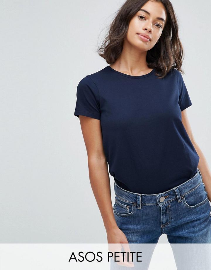 Asos Petite The Ultimate Crew Neck T-shirt - Navy