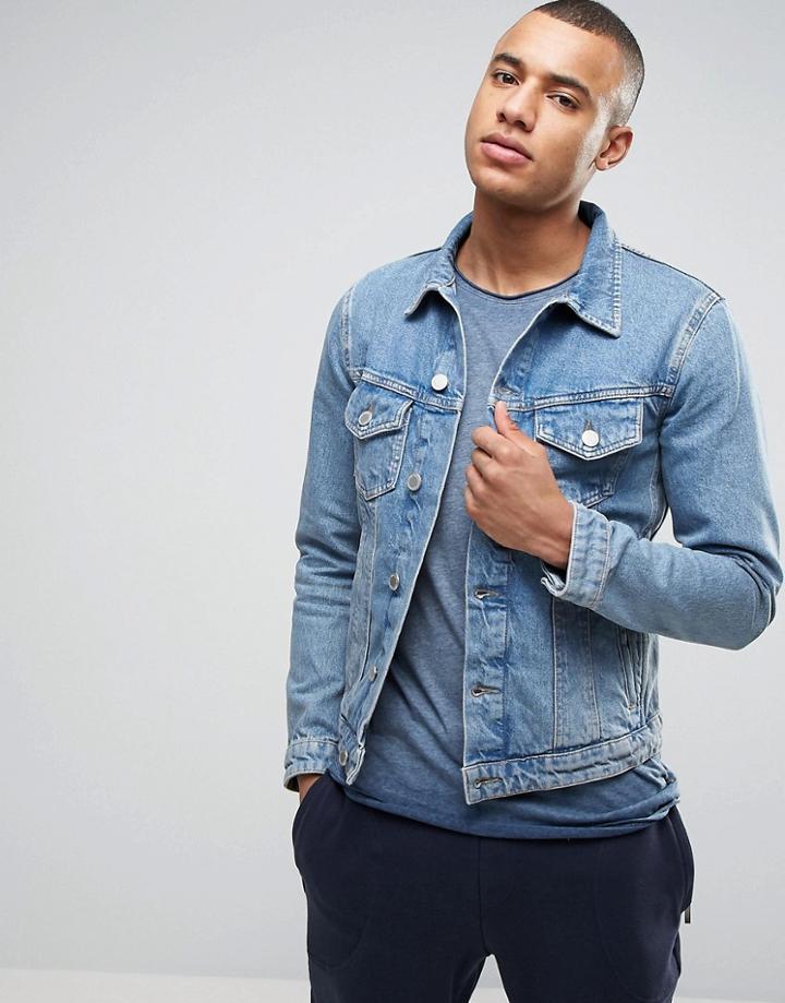Jack & Jones Intelligence Denim Jacket - Blue