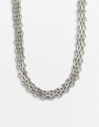 Weekday Heather Chunky Necklace In Silver